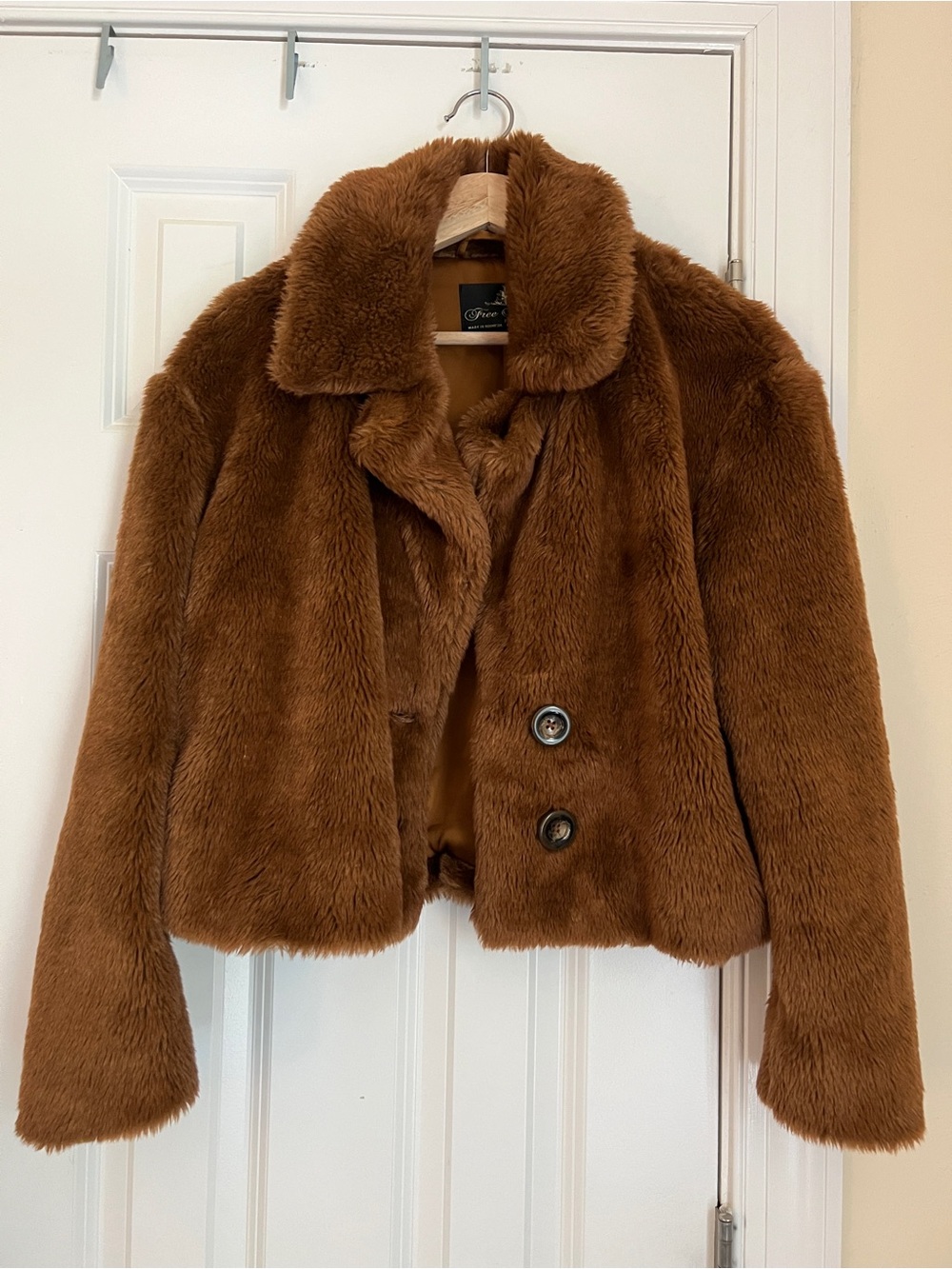 Free People Mena Jacket in Rich Brown-XS - Picture 2 of 6